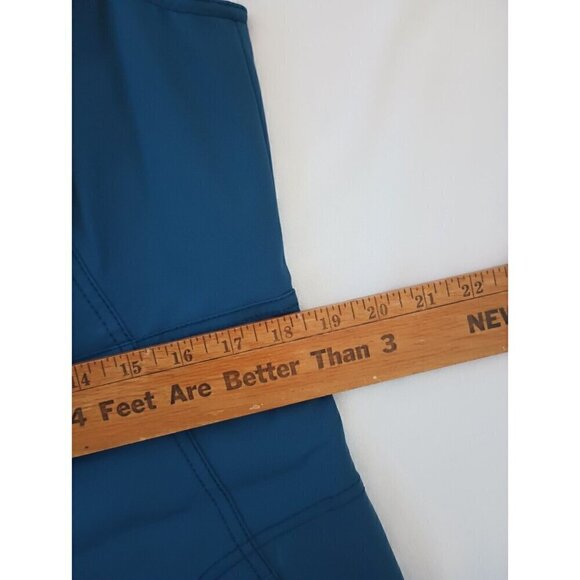 Lafayette 148 Amoya Zip Detailed Dress Size L Glaze Blue Bi-Stretch Sleeveless - Picture 10 of 15